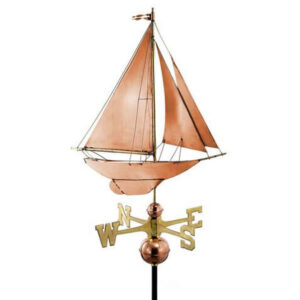 Windwijzer Race Zeilboot koper 3D design