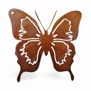 Raamdecoratie Vlinder cortenstaal