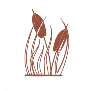 Wanddecoratie Pampagras Corten