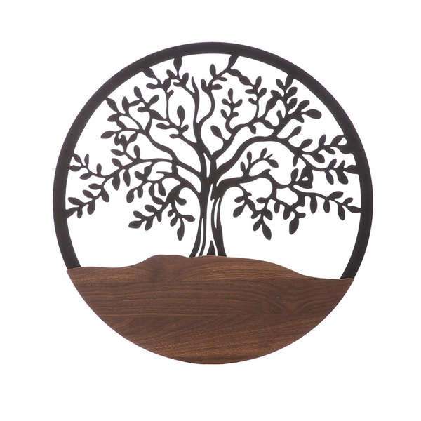Metalen Wanddecoratie Tree of Life