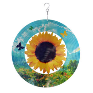Windspinner Zonnebloem RVS