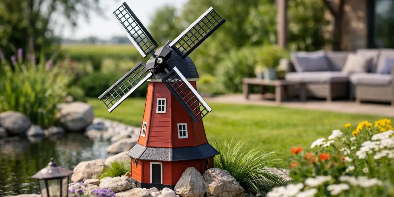 Windmolen decoratie tuin kiezen en plaatsen