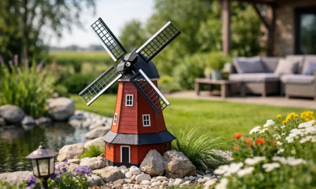 Windmolen decoratie tuin kiezen en plaatsen