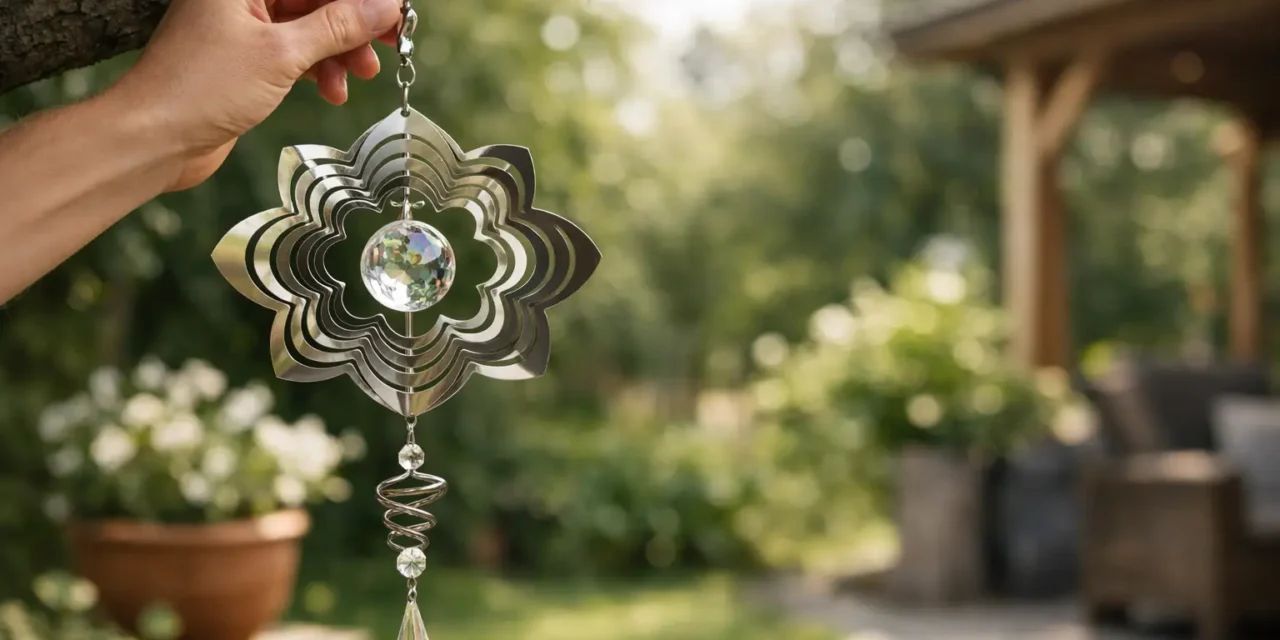 Windspinner ophangen in tuin: zo doe je dat